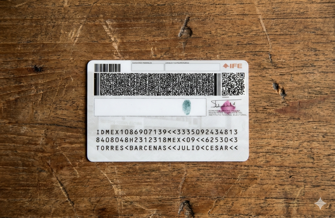 Ejemplo de INE Reverso