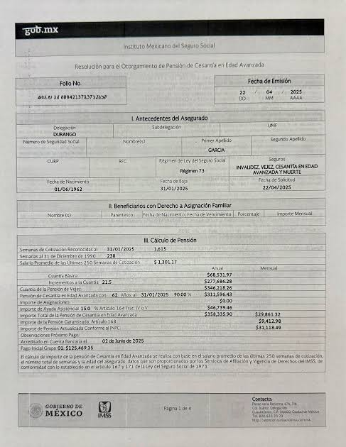 Ejemplo de resolución IMSS